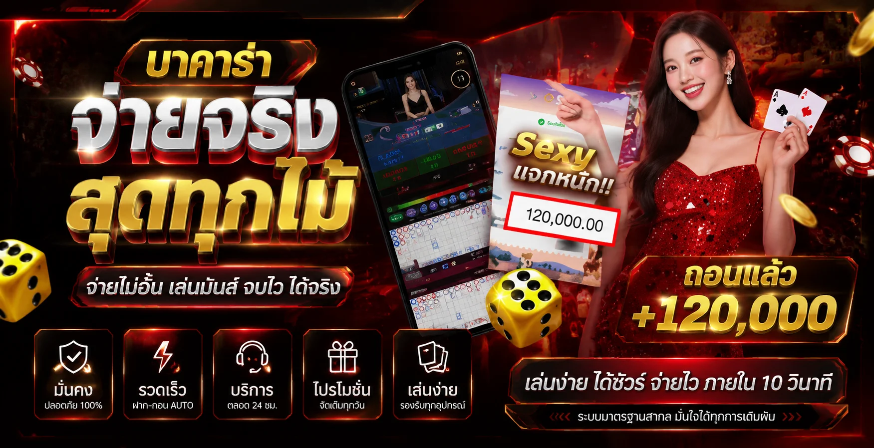 คาสิโนออนไลน์ถ่ายทอดสดบาคาร่าบน OPTION168